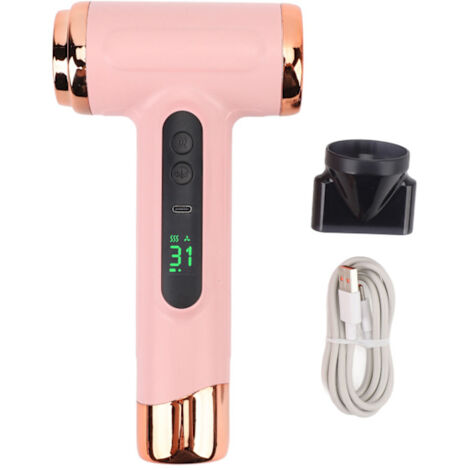 Tragbarer, kabelloser USB-Haartrockner, 15.000 mAh, 200 W