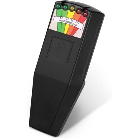 Tragbarer LED-EMF-Detektor für Geisterjagd, paranormale Geräte, 50 Hz–20000 Hz, Schwarz