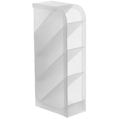 Tragbarer Lippenstift-Organizer mit 4 Fächern, Make-up-Aufbewahrungskoffer aus Kunststoff für Schminktisch, Büro, Studentenwohnheim