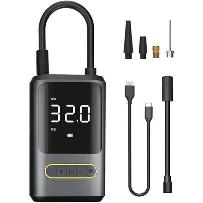 Image of Tragbarer Luftpumpe von Ulisem, schnelles Aufblasen, 150 PSI, kabellos, 12 V DC, automatisch