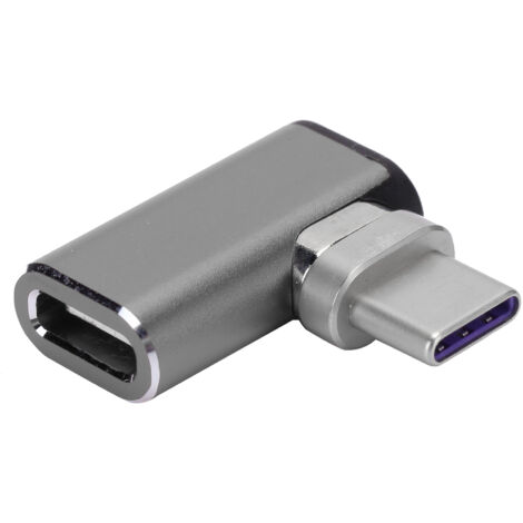 Tragbarer magnetischer USB-C-Adapter mit 4,3 A Schnellladefunktion für Laptop, Tablet und Smartphone (Grau)