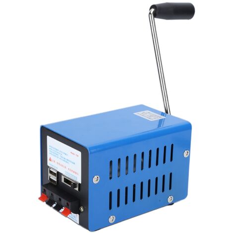 Tragbarer, manueller Notstromgenerator für Handy/Computer, USB-aufladbar
