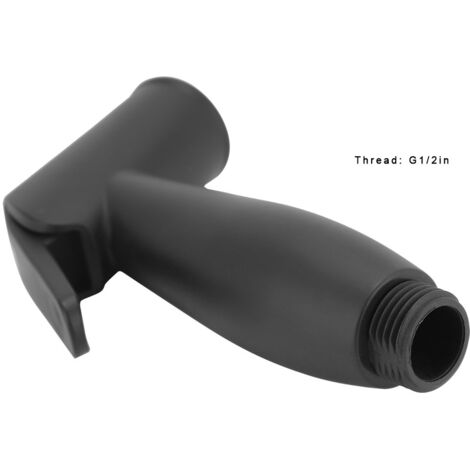 Tragbarer, mattschwarzer ABS-Toiletten-Bidet-Sprühkopf für Badezimmer