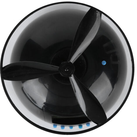 Tragbarer Mini-Rundpropeller-Digital-LCD-Fliegerwecker für den Haushalt