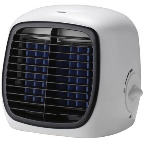 Tragbarer Mini-Tischventilator, mobile Klimaanlage, USB-Ventilator, Autoventilator, Tischkühler, Büroventilator, weiß, ABS, tragbar, dekorativ