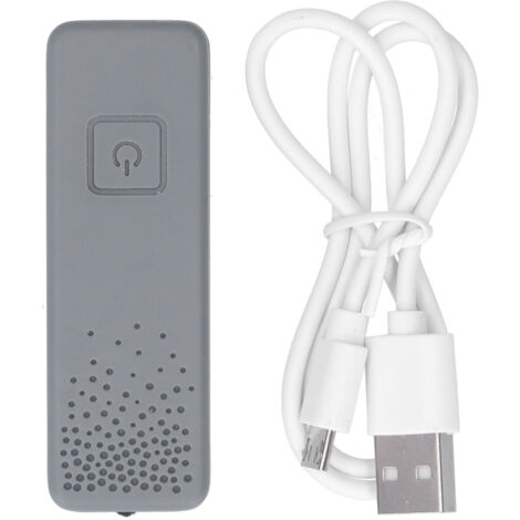 Tragbarer Negativ-Ionen-Luftreiniger mit 8 Millionen Ionen – Gürtelclip, USB-aufladbar, Grau