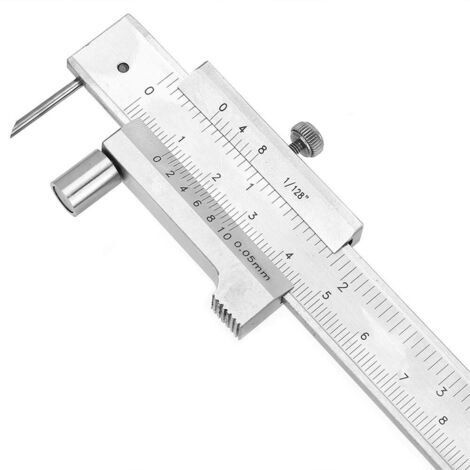 Tragbarer Parallel-Messschieber aus Edelstahl 0-200 mm mit Markierungslehre