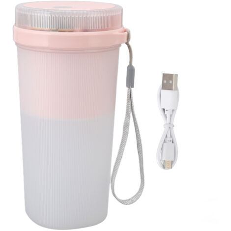 Tragbarer, per USB aufladbarer 300-ml-Entsafter mit Edelstahlklingen, Mixer und Reisemixer