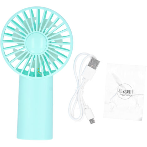 Tragbarer, per USB aufladbarer Tischventilator mit Aromatherapie-Pads für Zuhause und Büro