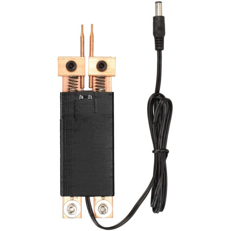 Tragbarer Punktschweißstift für Batterien, professionelles 4-12V Schweißgerät, für Werkstatt und Heimwerker, schwarz.