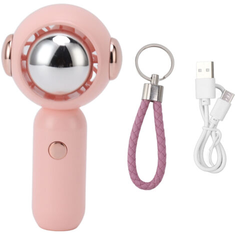 Tragbarer Reiseventilator in Astronautenform – Mini-USB, leicht, leise und energieeffizient – Pink