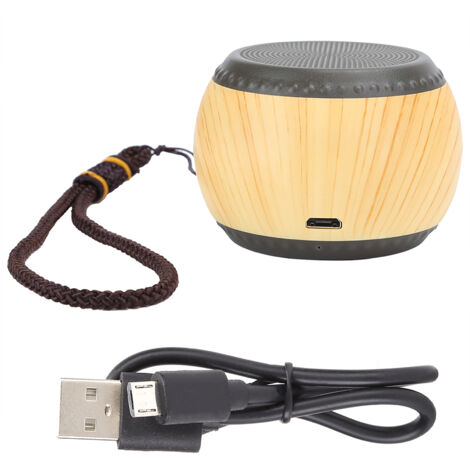 Tragbarer Retro-Lautsprecher aus Holz mit Bluetooth 5.0 – Mini-Lautsprecher mit Freisprechfunktion