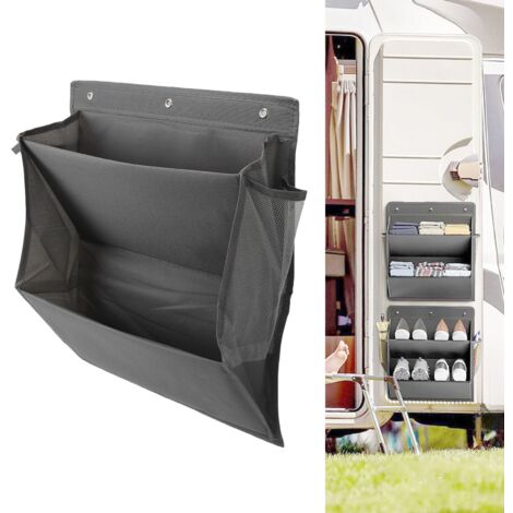 Tragbarer Schuh-Organizer, vielseitige Aufbewahrung, zweilagig, Oxford-Gewebe, 292 g, Grau