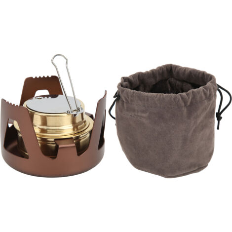 Tragbarer Spirituskocher für Wandern und Camping – Kompakter Mini-Outdoor-Brenner
