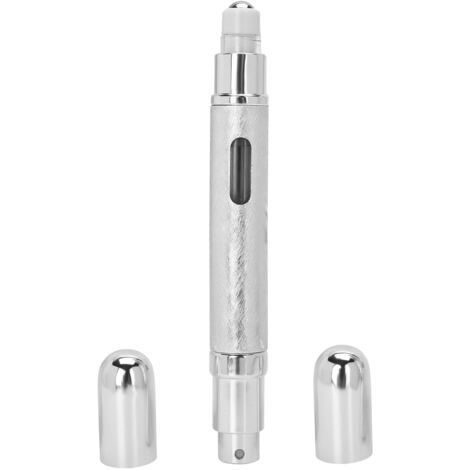 Tragbarer und eleganter, nachfüllbarer 6-ml-Parfümflakon in Silber
