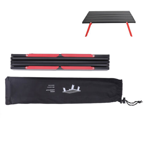 Tragbarer und leichter Campingtisch: Aluminium, Mini, faltbar mit Aufbewahrungstasche