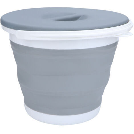 Tragbarer und zusammenfaltbarer Wasserbehälter, faltbarer Eimer, ideal zum Autowaschen, Angeln, Reisen und Campen.