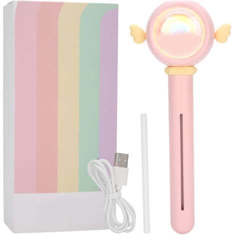 Tragbarer USB-Diffusor für ätherische Öle – Mini-Luftreiniger für Schlafzimmer und Büro – Rosa
