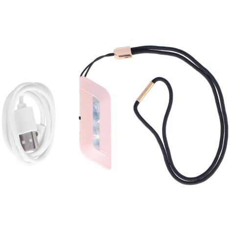 Tragbarer USB-Luftreiniger für Büro und Schlafzimmer – Rosa
