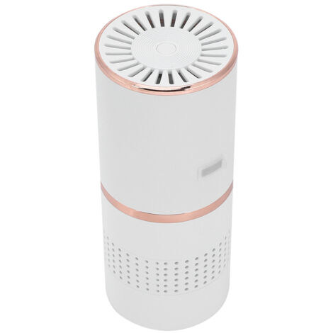 Tragbarer USB-Luftreiniger fürs Auto – Mini-Luftreiniger (weiß) für Büro und Zuhause