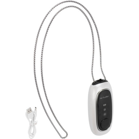 Tragbarer USB-Luftreiniger mit Ionisator, langer Akkulaufzeit, Halskettendesign, 5 V 1 W