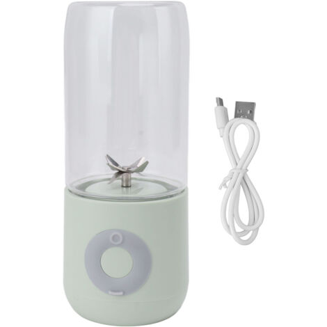 Tragbarer USB-Mixer mit 6 Klingen, 500 ml Fassungsvermögen, 1300 mAh Akku für Fruchtsäfte, Smoothies und Sojamilch