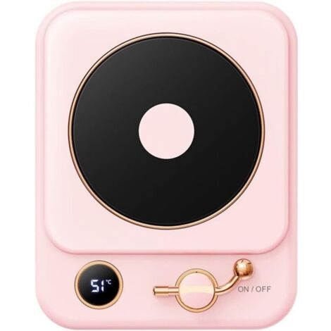 Tragbarer USB-Tassenwärmer mit Thermostat, flexibler beheizter Untersetzer mit 3 Temperaturstufen, Getränkewärmer