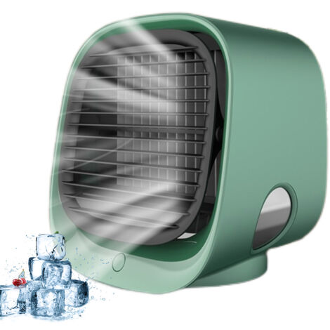Tragbarer USB-Tischventilator – Leiser Luftkühler mit Luftbefeuchter für Zuhause, Büro und Reisen