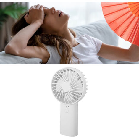 [Tragbarer Ventilator] Wiederaufladbarer 6000-mAh-Akku, 3 Geschwindigkeitsstufen, leise, ideal für Zuhause und Camping