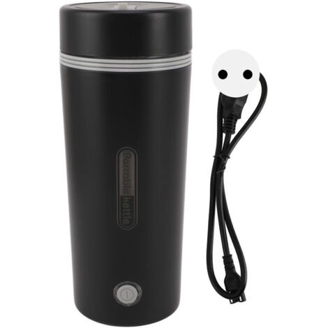 Tragbarer Wasserkocher (300 W, 350 ml) – Mini-Wassererhitzer aus Edelstahl für Kaffee und Tee – Wärmeisolierung – 220-V-EU-Stecker