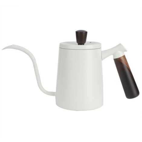 Tragbarer Wasserkocher aus Edelstahl, 700 ml, mit langem Ausguss für die Filterkaffeemethode – für Zuhause und Café