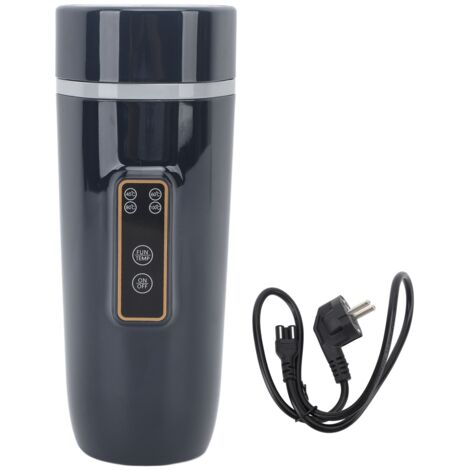Tragbarer Wasserkocher mit Digitalanzeige, Temperaturregelung, 220-V-EU-Stecker, dunkelblau, ideal für Reisen