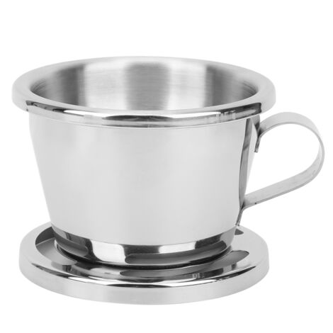 Tragbarer, wiederverwendbarer Kaffeefilter aus Edelstahl für Büro, Zuhause und Outdoor-Aktivitäten