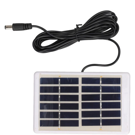 Tragbares 1,2-W-6-V/9-V-Polysilizium-Solarpanel für Wasserpumpen, leichtes Solarladegerät mit DC-Schnittstelle
