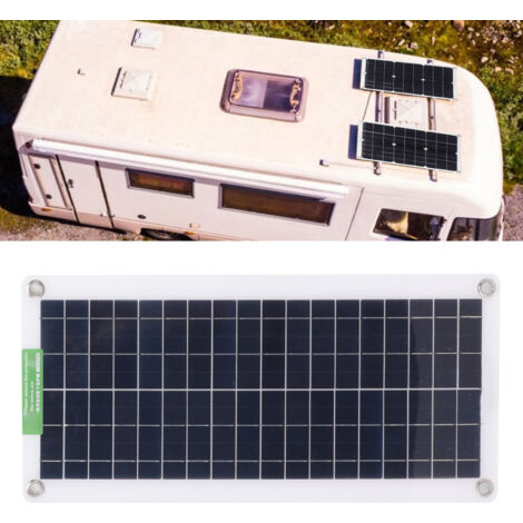 Tragbares 30-W-18-V-Solarpanel-Set für Auto, Wohnmobil und Camping – Monokristallines ABS mit USB-Typ-C-Controller