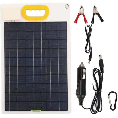 Tragbares 30-W-monokristallines Solarpanel mit zwei USB-Anschlüssen – Schnellladung für Powerbank, Laptop, Tablet und GPS-Gerät