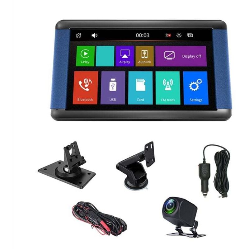 Image of Tragbares 7-Zoll-Touchscreen-GPS-Lesegerät für die Autonavigation mit kapazitivem Touchscreen