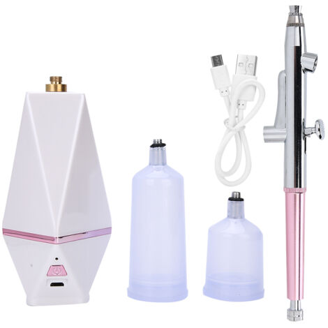 Tragbares Airbrush-Make-up-Spray mit Sauerstoff-Sprühgerät, Gesichts-Feuchtigkeitsspray, Weiß