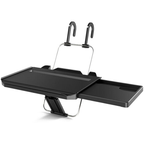 Tragbares Auto-Lenkradtablett mit Ablagefach, Schublade und Vertiefung für Getränkebecher zum Essen, Schreiben und Arbeiten.