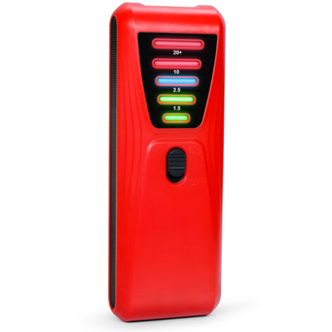 Tragbares EMF-Testgerät mit 5 LEDs, Gaußmeter-Strahlungsdetektor, misst Magnetfelder in Haushaltsgeräten, z. B. in Staubsaugern und Haartrocknern.