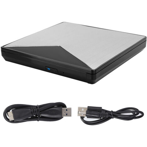 Tragbares externes DVD-Laufwerk aus Aluminiumlegierung mit USB 3.0 für PC und Laptop