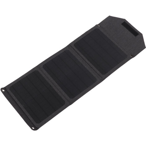 Tragbares, faltbares 18-W-monokristallines Solarpanel mit zwei USB- und Typ-C-Anschlüssen
