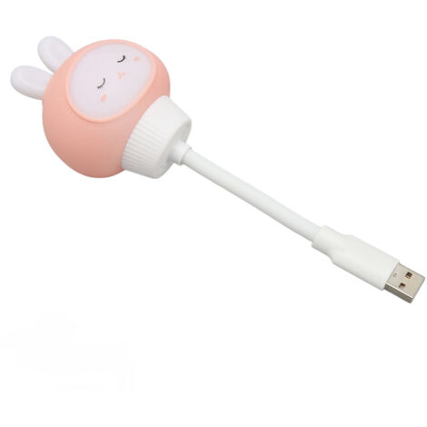 Tragbares Hasen-Nachtlicht mit USB-Ladefunktion, 3 Lichtmodi und Sprachsteuerung, ideal für Kinder und Reisen