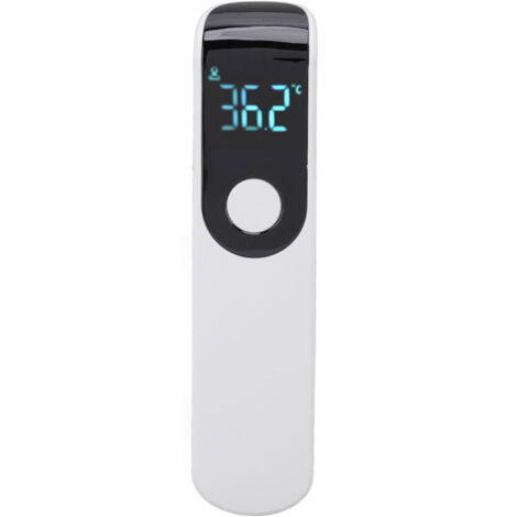 Tragbares, kontaktloses Infrarot-Stirnthermometer – Freihändiges digitales Thermometer für Zuhause und Hotels, Weiß