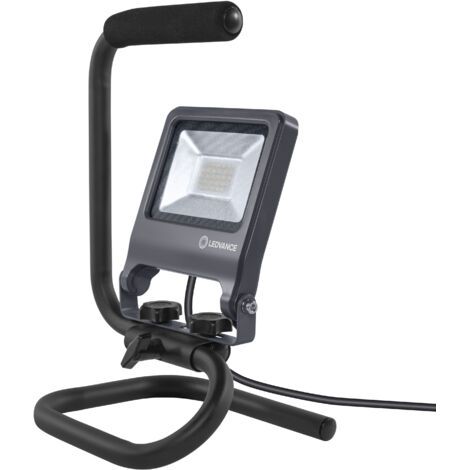 Tragbares LED-Arbeitslicht mit S-Stand schwarz