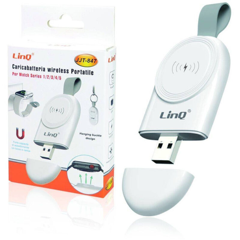 Image of Trade Shop Traesio - Trade Shop - wireless portatile magnetic usb für watch 1 2 3 4 5 2A JJT-847 -