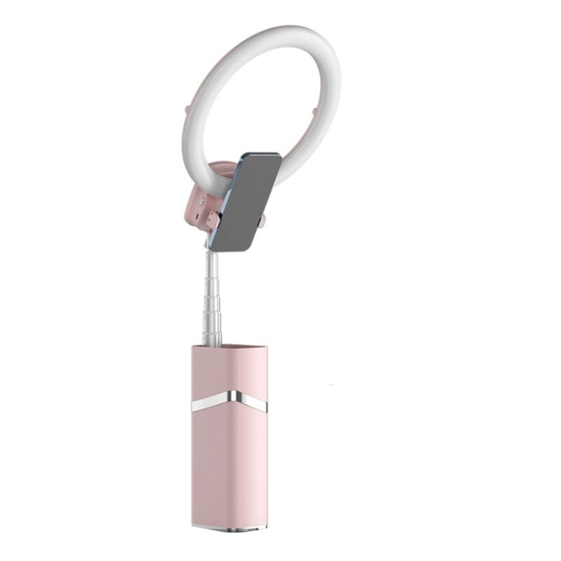 Image of Tlily - Tragbares Mini-LED-Stativ für Live-Streaming, Pink