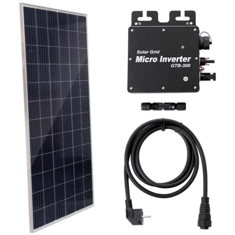 Tragbares Panel-Kit AS SOLAR 330 W Tier 1 polykristallin / Mikro-Wechselrichter / Netzstecker