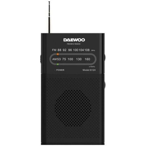 Tragbares Radio daewoo dw1027/ schwarz