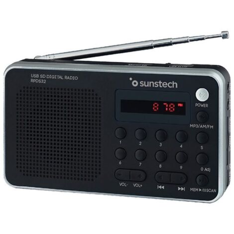 Tragbares Radio sunstech rpd32sl/ silber